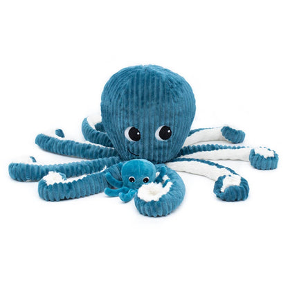 PTIPOTOS - OCTOPUS MUM & BABY BLEU 18 POUCES (45 cm)