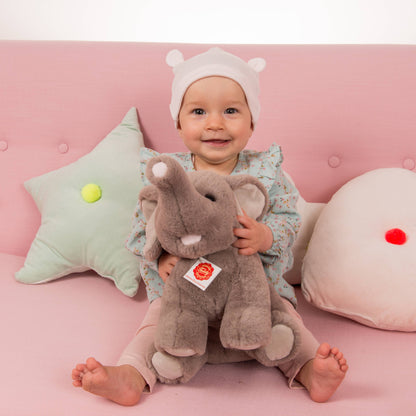 Eléphant assis 35 cm - peluche - peluche