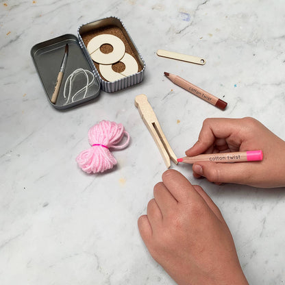 Trousse cadeau pour ballerines à pompons