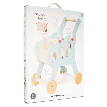 Chariot de courses (avec sac en tissu amovible) - Jeu Montessori enfant