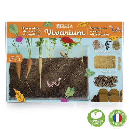 Vivarium Observation des racines - Kit créatif de jardinage Enfant