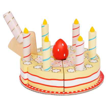 Gâteau d'anniversaire à la vanille - Jeu sensoriel enfant