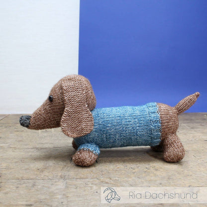 Kit à tricoter DIY - Ria Dachshund