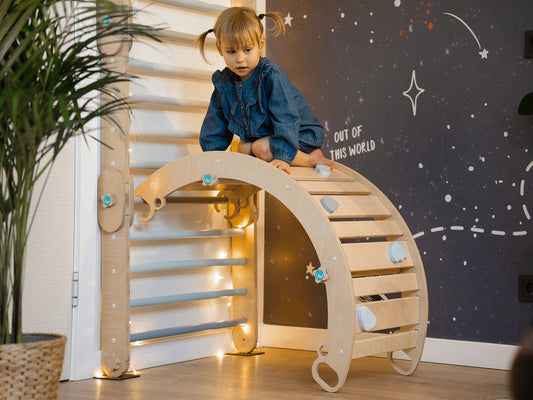 Arche d'Escalade + Rampe pour Alpiniste - Jeu de motricité enfant