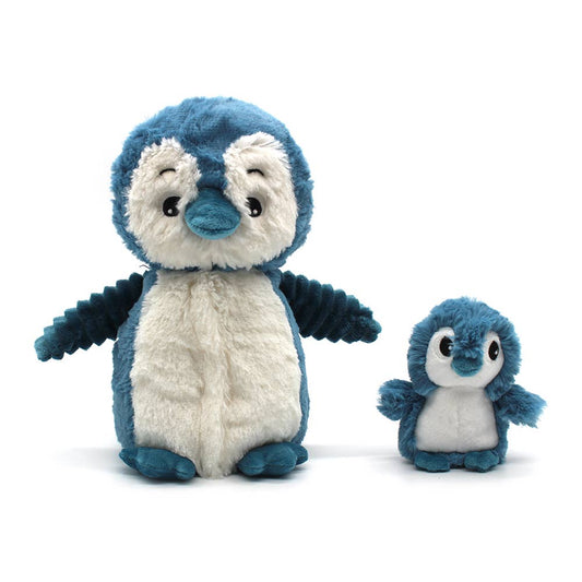 PINGOUIN EN PELUCHE ET BÉBÉ BLEU/ LES PTIPOTOS