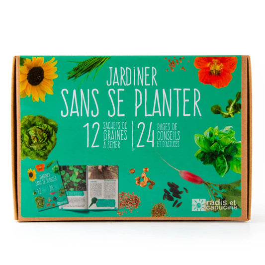 Coffret 12 sachets - Jardiner sans se planter - Kit créatif de jardinage Enfant