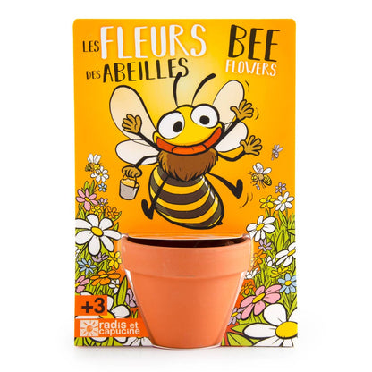 Carte nature Fleurs des abeilles - Kit créatif de jardinage Enfant