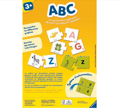 A B C +  coffret pour explorer l'alphabet - Jeu Ludique et Éducatif