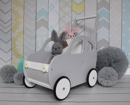 Voiture poussée artisanale pour tout-petits/Walker Grey