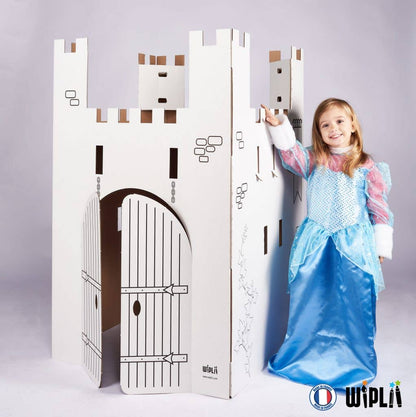 Kit de construction créatif pour enfant : L'incroyable château en carton