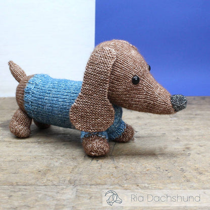 Kit à tricoter DIY - Ria Dachshund