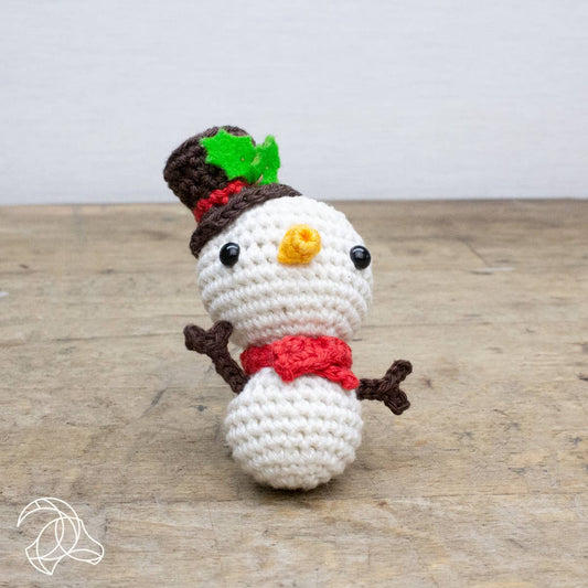 Kit de crochet à faire soi-même - Mini bonhomme de neige