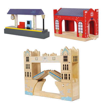 Set de train de Londres - Jeu éducatif enfant ( 3 ans et + )