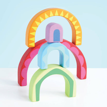 Jouet Rainbow Tunnel - Jeu Montessori enfant