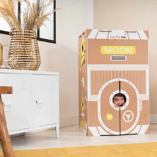 CACHE TOI cabane pliable made in France en carton - MOON