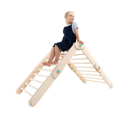 Triangle d'escalade, salle d'escalade Montessori, Climber, Pikler - Jeu de motricité enfant