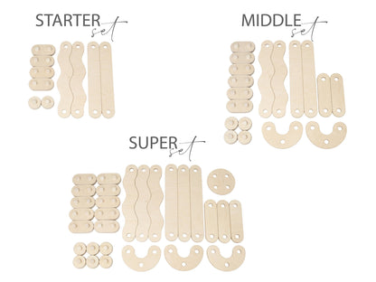 Poutres d'équilibre PELTES®, jouet Montessori, planche d'équilibre - Jeu de motricité enfant