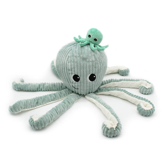 PTIPOTOS - OCTOPUS MUM & BABY MINT 18 POUCES (45 cm)