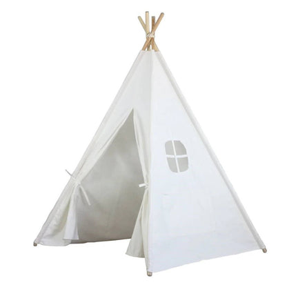 Tente de jeu tipi nordique pour enfants en toile 100 % coton