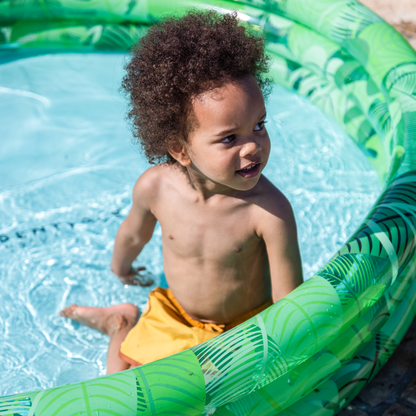 Essentiels de bain : Piscine gonflable Tropical 150 cm - Accessoire de Natation ( 3 ans et + )