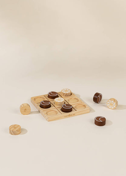 Set de jeu Tic Tac Toe en bois