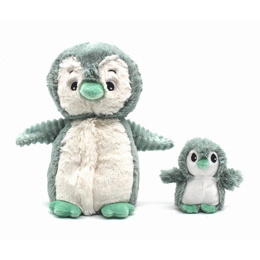 PINGOUIN EN PELUCHE ET BÉBÉ MENTHE/ LES PTIPOTOS