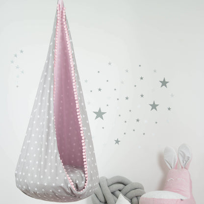 Balançoire Suspendue Cocoon Rose Dust - Accessoire de Jeu pour Enfants