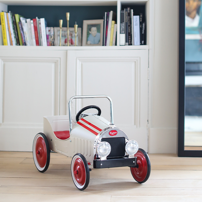 Voiture à pédales Blanche pour Enfant