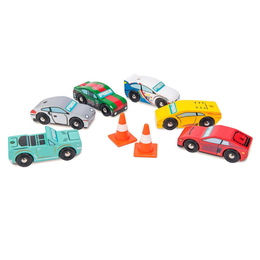 Set de voitures de course Montecarlo - Jeu éducatif enfant ( 3 ans et + )