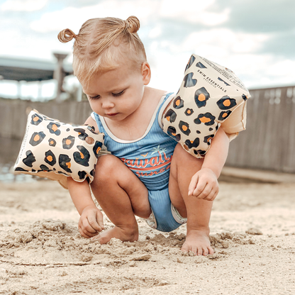 Brassards Beige Panterprint Swim Essentials - Accessoire de Natation ( 0-2 ans )