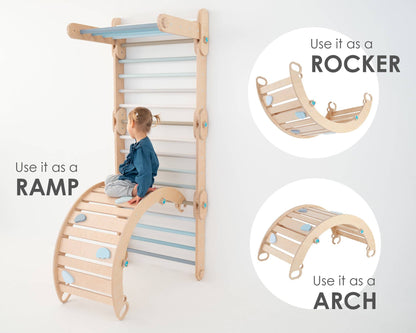 Arche d'Escalade + Rampe pour Alpiniste - Jeu de motricité enfant