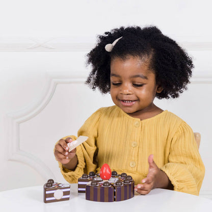 Gâteau au chocolat - Jeu sensoriel enfant