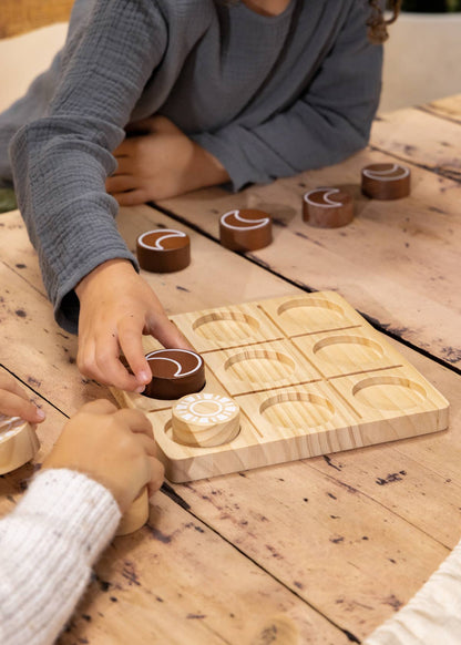 Set de jeu Tic Tac Toe en bois