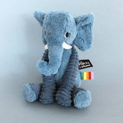 Peluche Les Ptipotos - Bleu éléphant