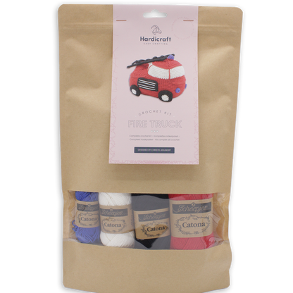 Kit de bricolage au crochet - Camion de pompier