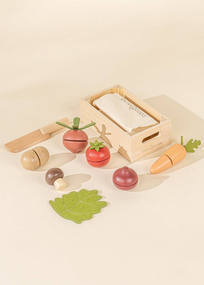 Set de jeu de légumes en bois