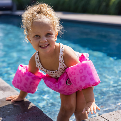 Brassards Swim Essentials Imprimé Panthère Rose - Accessoire de Natation (2 à 6 ans)