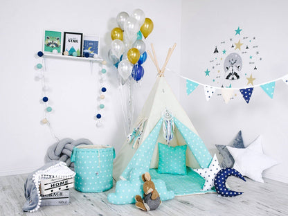 Ensemble de tipi pour enfant Vert pâle Ciel