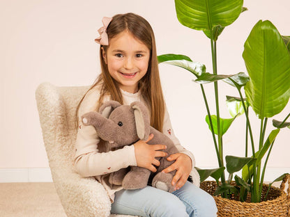 Eléphant assis 35 cm - peluche - peluche