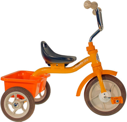 Tricycle Transporter Road Work Orange - Jeu de motricité pour enfant (2 à 5 ans)