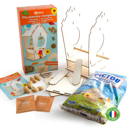 Ma première mangeoire - Coffret d'activités pour enfant - Kit créatif de jardinage Enfant