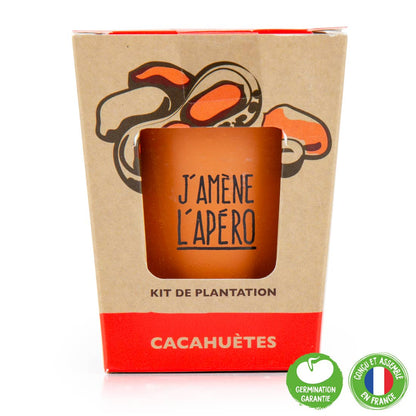 Kit message J'amène L'apéro - Cacahuètes - Kit créatif de jardinage