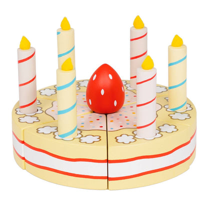 Gâteau d'anniversaire à la vanille - Jeu sensoriel enfant