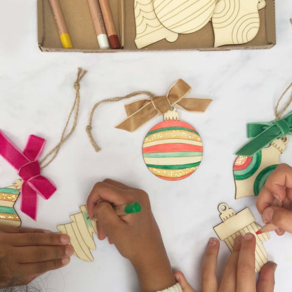 Kit de bricolage pour décorations de Noël à paillettes