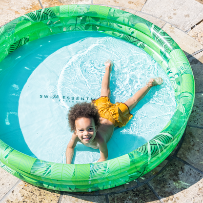 Essentiels de bain : Piscine gonflable Tropical 150 cm - Accessoire de Natation ( 3 ans et + )