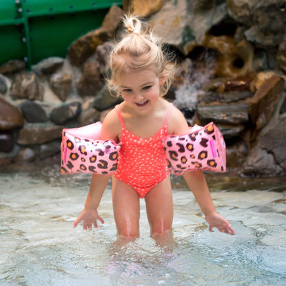 Brassards imprimé panthère rose Swim Essentials - Accessoire de Natation (2-6 ans)