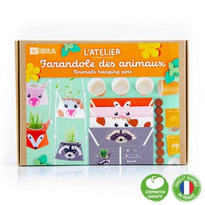 La farandole des animaux coffret d'activités - Kit créatif de jardinage Enfant