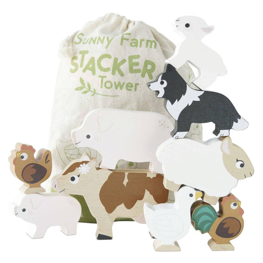 Jeu d'empilage d'animaux de ferme/Sunny Farm Stacker - Jeu Montessori enfant