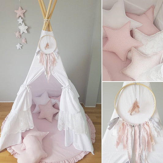 Ensemble d'ange blanc tipi pour enfant