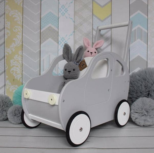 Voiture poussée artisanale pour tout-petits/Walker Grey